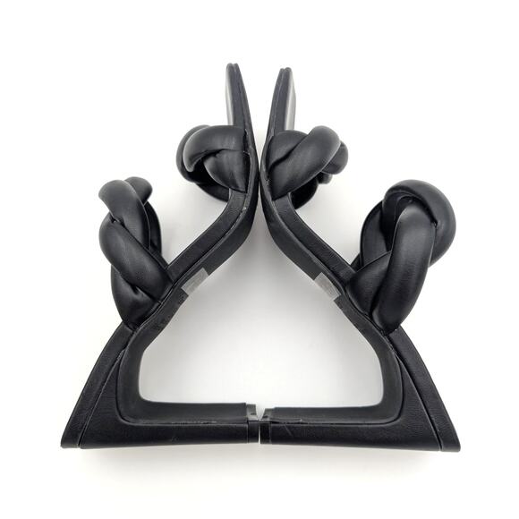 Open Edit Remmy Twist Heel Sandal Open Toe Women's Black Size US7M EU38 - Picture 10 of 12